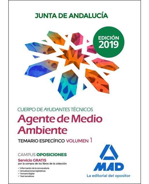 Cuerpo de ayudantes técnicos especialidad agentes de medio ambiente de la junta de andaLucía. Temario específico volumen 1