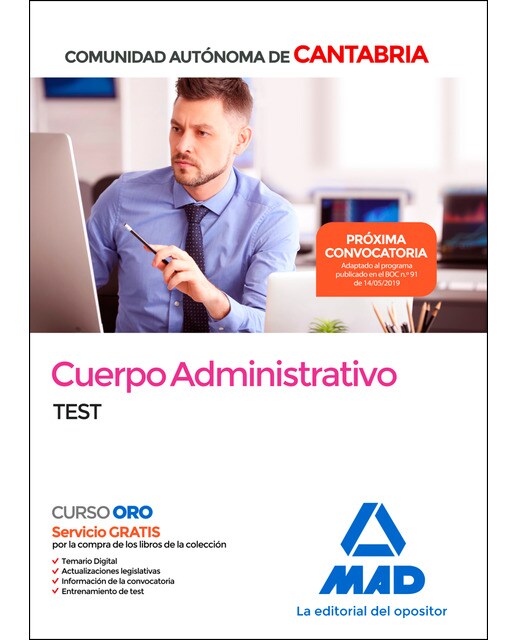 Cuerpo administrativo de la comun. Cantabria. Test
