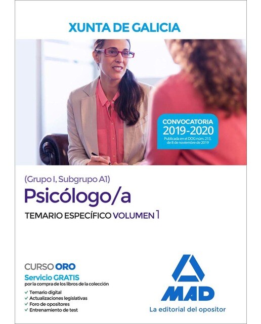 Psicólogo-a de la xunta de galicia . Temario específico volumen 1