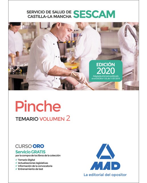 Pinche del servicio de salud de castilla-la mancha . Temario volumen 2