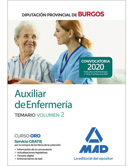Auxiliar de enfermeria diputacion burgos vol 2