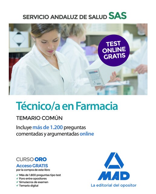 Técnico en farmacia del servicio andaluz de salud. Temario común