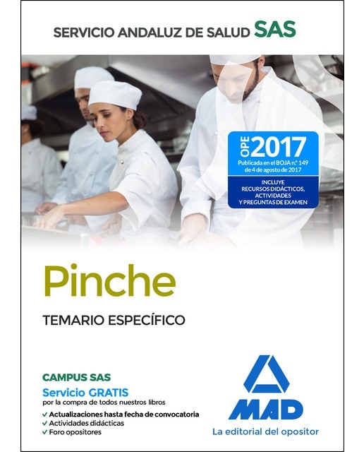 Pinche del servicio andaluz de salud. Temario específico