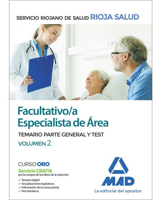 Imagen 0 de Facultativo sanitario especialista y no especialista del servicio murciano de salud. Temario parte general y test volumen 2