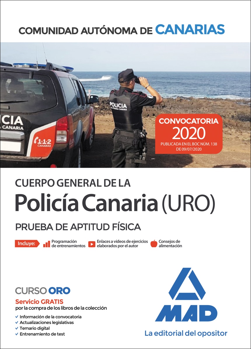 Cuerpo general de la policía canaria escala básica . Prueba de aptitud física
