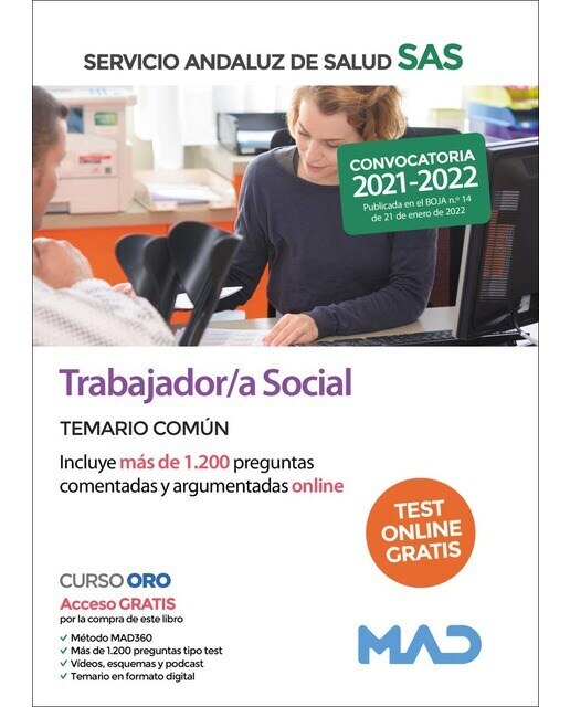 Trabajador-a social del servicio andaluz de salud. Temario común