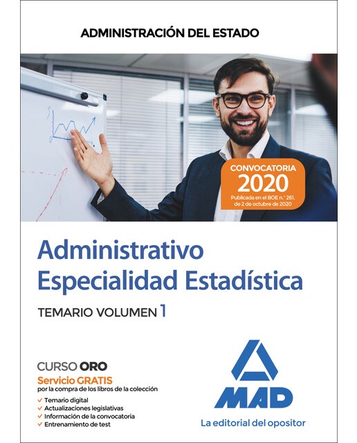 Administrativo de la Administración del Estado, Especialidad Estadística. Temario volumen 1