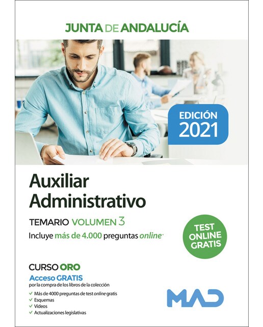 Auxiliar adtvo. Vol. 3 junta andalucia