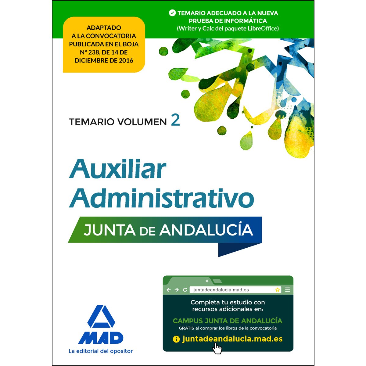 Auxiliar administrativo de la junta de andaLucía. Temario volumen 2