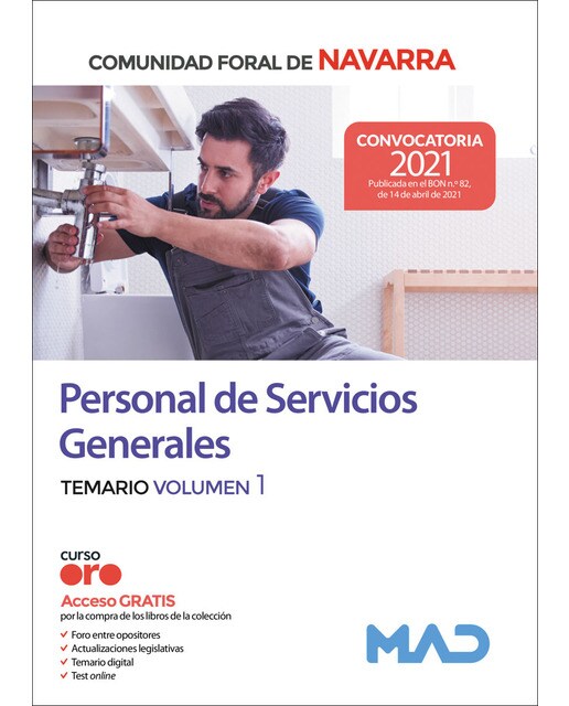 Personal de servicios generales de la administración de la comunidad foral de navarra. Temario volumen 1