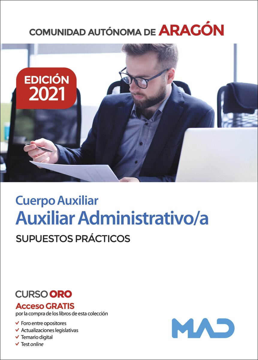 Cuerpo auxiliar de la administración de la comunidad autónoma de aragón, escala auxiliar administrativa, auxiliar administrativo/a. Supue 1