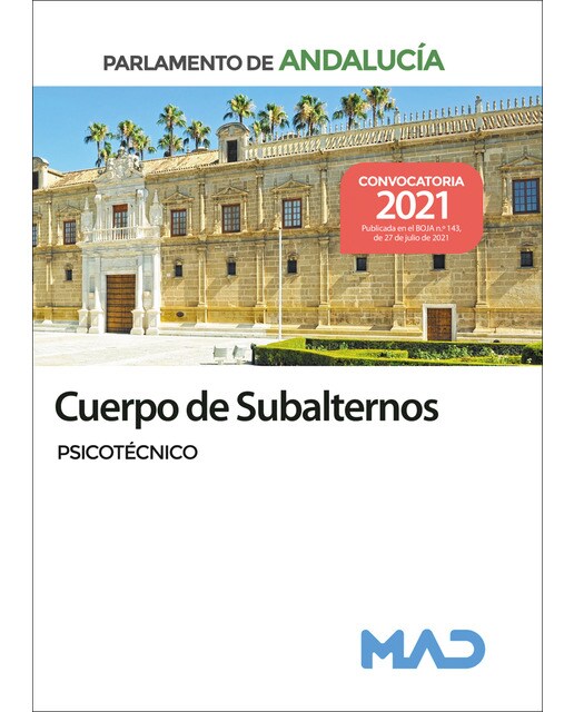 Cuerpo de subalternos del parlamento de andaLucía. Temario