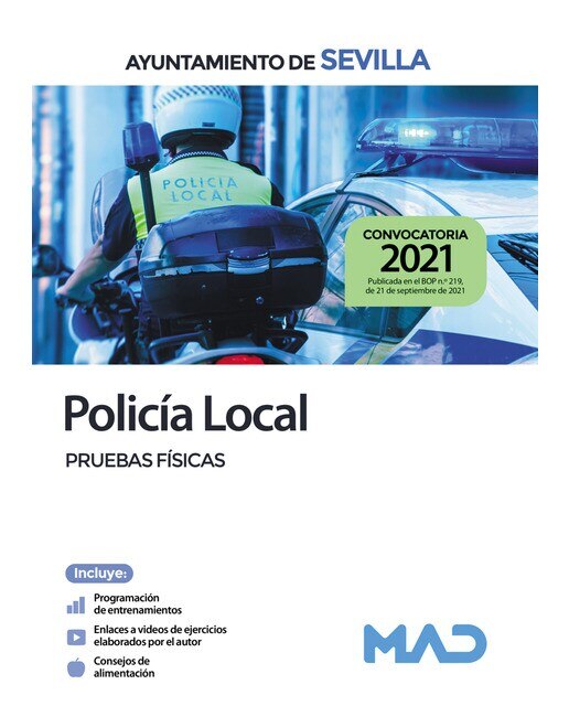 Policía local del ayuntamiento de sevilla. Pruebas físicas(Tapa blanda) 1