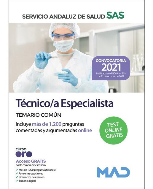 Técnico en farmacia del servicio andaluz de salud. Temario común
