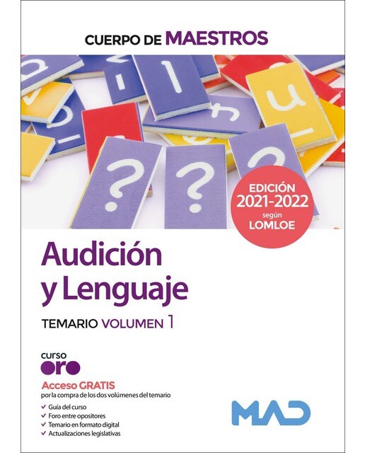 Cuerpo de maestros. Audición y lenguaje. Temario volumen 1