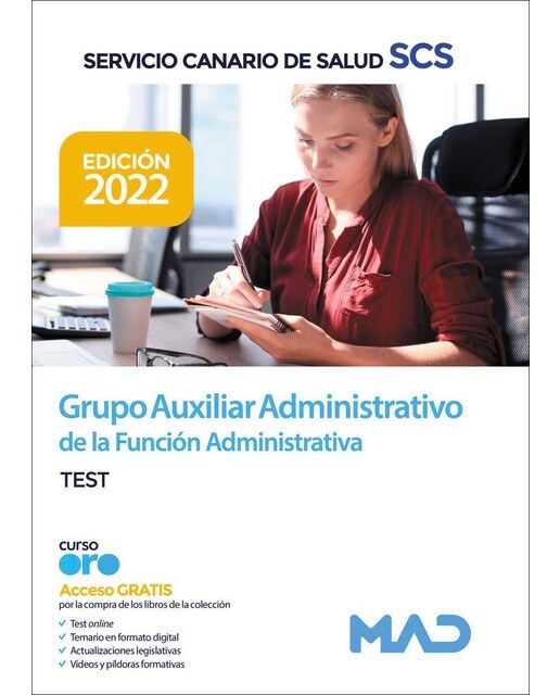 Grupo auxiliar administrativo de la función administrativa del servicio canario de salud. Test