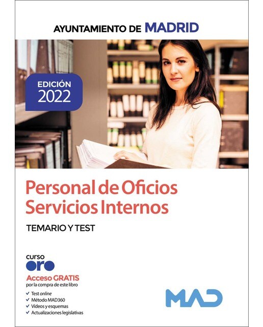 Personal de oficios servicios internos del ayuntamiento de Madrid. Temario y test