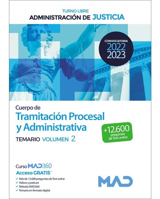 Cuerpo de Tramitación Procesal y Administrativa de la Administración de Justicia . Tem VOL 2