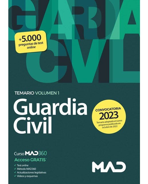 Guardia Civil. Temario Volumen 1