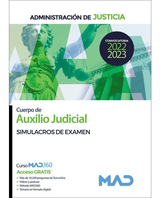 Cuerpo de Auxilio Judicial de la Administración de Justicia. Simulacros de examen