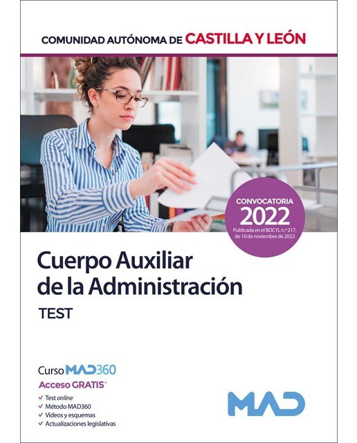 Cuerpo Auxiliar de la Administración de la Comunidad Autónoma de Castilla y León. Test