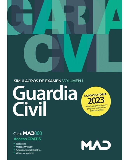 Guardia Civil. Simulacros de examen volumen 1