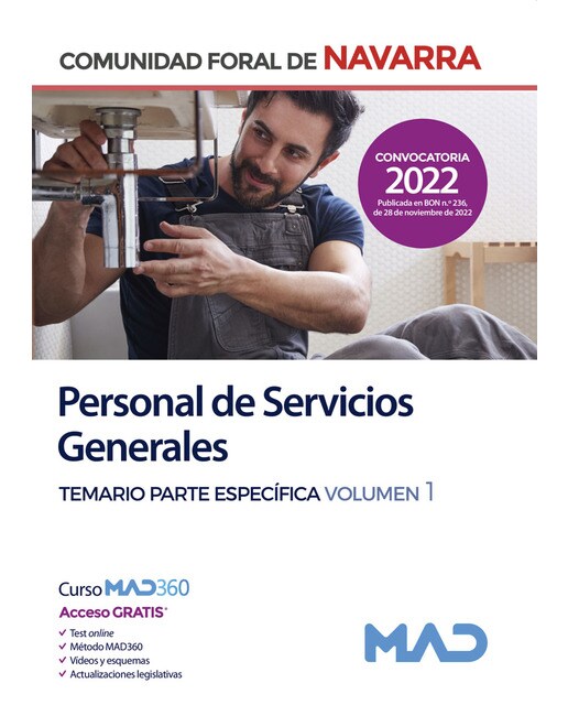Personal de Servicios Generales de la Administración de la Comunidad Foral de Navarra. Temario VOL 1