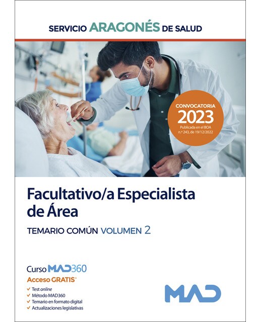 Facultativo-a Especialista de Área del Servicio Aragonés de Salud. Temario común volumen 2