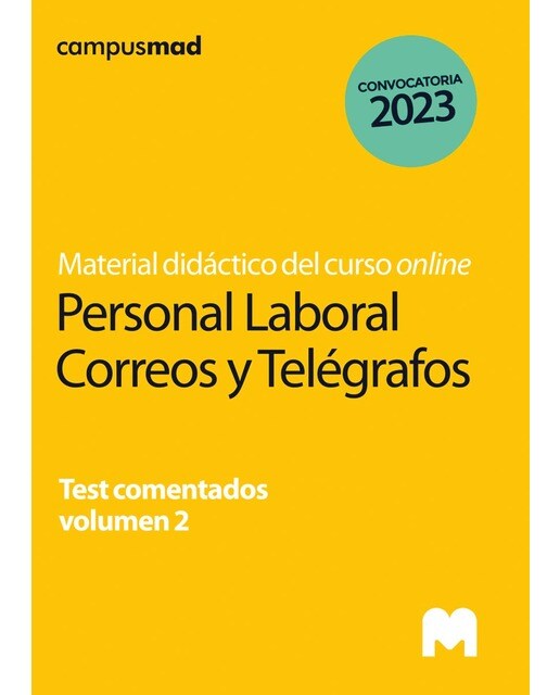 Personal laboral correos.Test comentados volumen