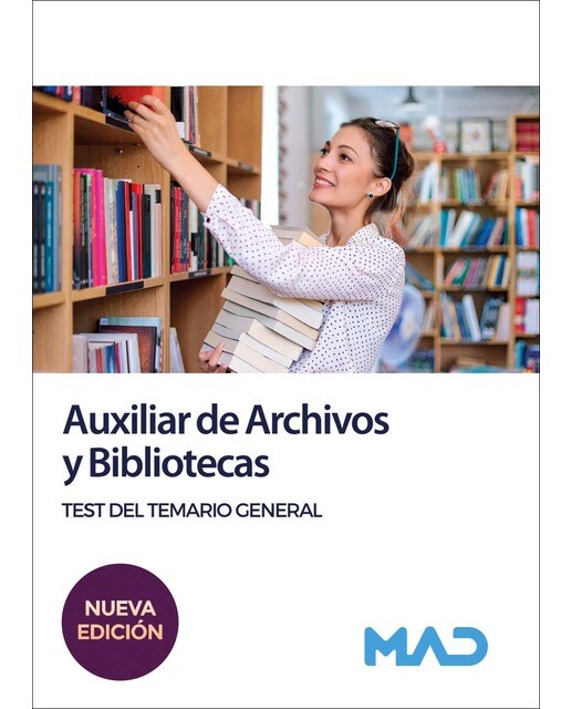Imagen 0 de Auxiliar de Archivos y Bibliotecas. Test del Temario General  (Tapa blanda)