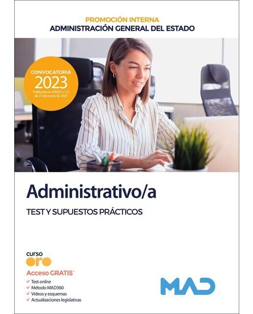 Imagen 0 de Administrativo/a de la Administración General del Estado (Promoción Interna). Test y Supuestos Prácticos  (Tapa blanda)