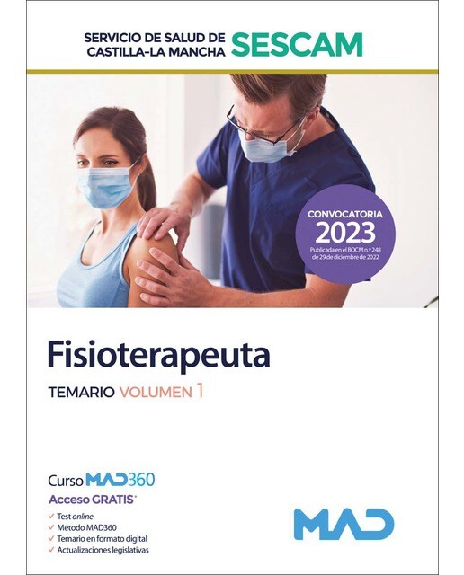 Imagen 0 de Fisioterapeuta del Servicio de Salud de Castilla-La Mancha (SESCAM). Volumen 1  (Tapa blanda)