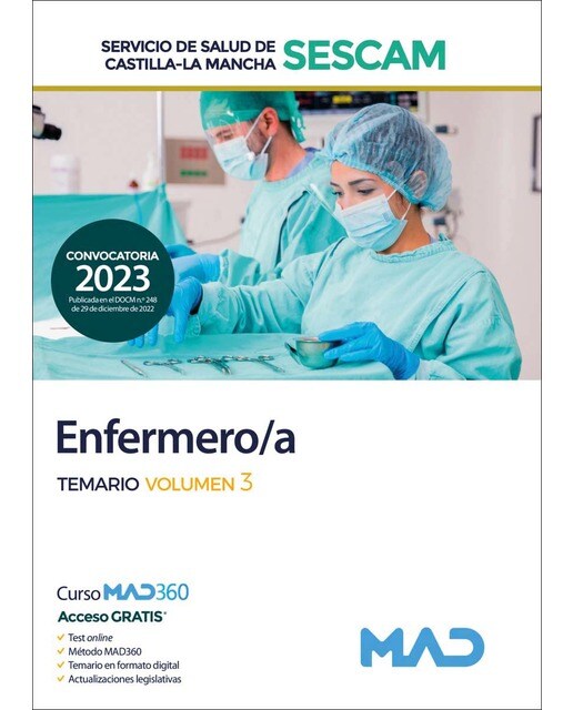 Enfermero-a del Servicio de Salud de Castilla-La Mancha . Temario volumen 3
