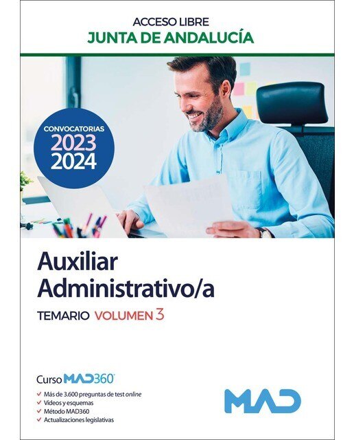 Auxiliar Administrativo-a de la Junta de Andalucía . Temario Volumen 3