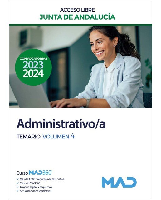 Administrativo-a de la Junta de Andalucía . Temario Volumen 4