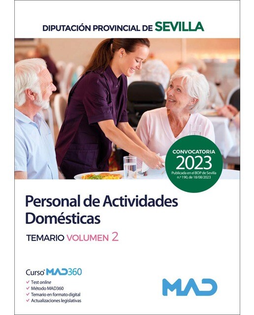 Personal de Actividades Domésticas de la Diputación de Sevilla. Temario volumen 2