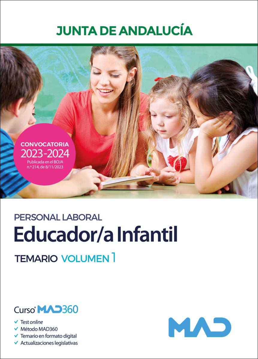 Educador-a Infantil de la Junta de Andalucía. Temario
