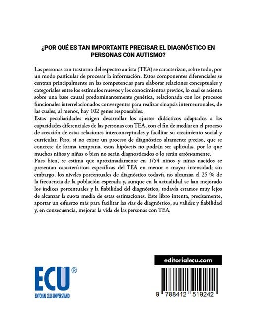 Trastorno del espectro autista: manual de diagnóstico (Capa mole) 2
