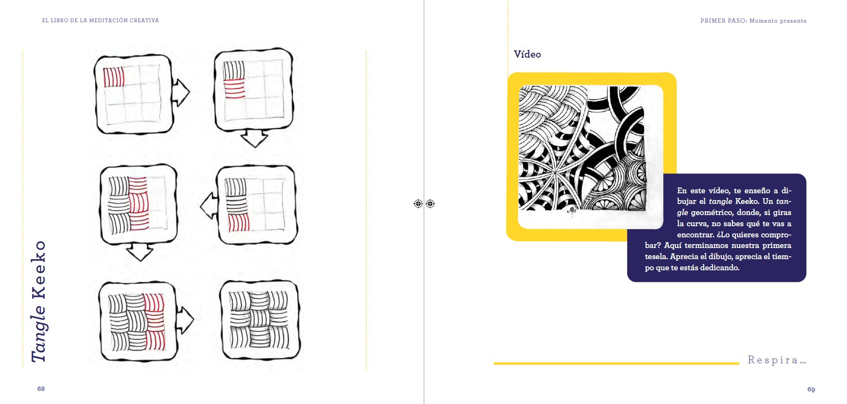 El libro de la meditación creativa: Técnicas y ejercicios de Zentangle ® para potenciar la creatividad y reducir los niveles de  (Capa mole com abas) 2