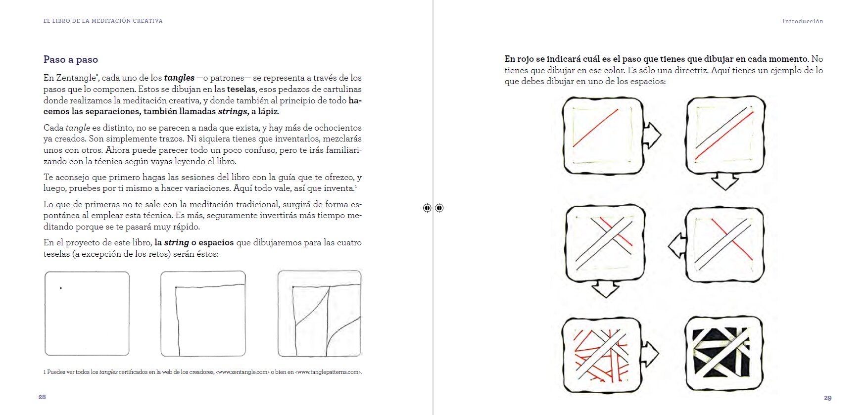 El libro de la meditación creativa: Técnicas y ejercicios de Zentangle ® para potenciar la creatividad y reducir los niveles de  (Capa mole com abas) 5