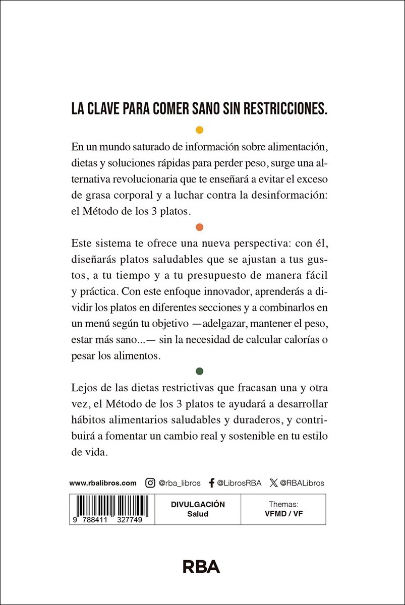 Imagen 2 de El Método de los 3 platos  (Tapa blanda)