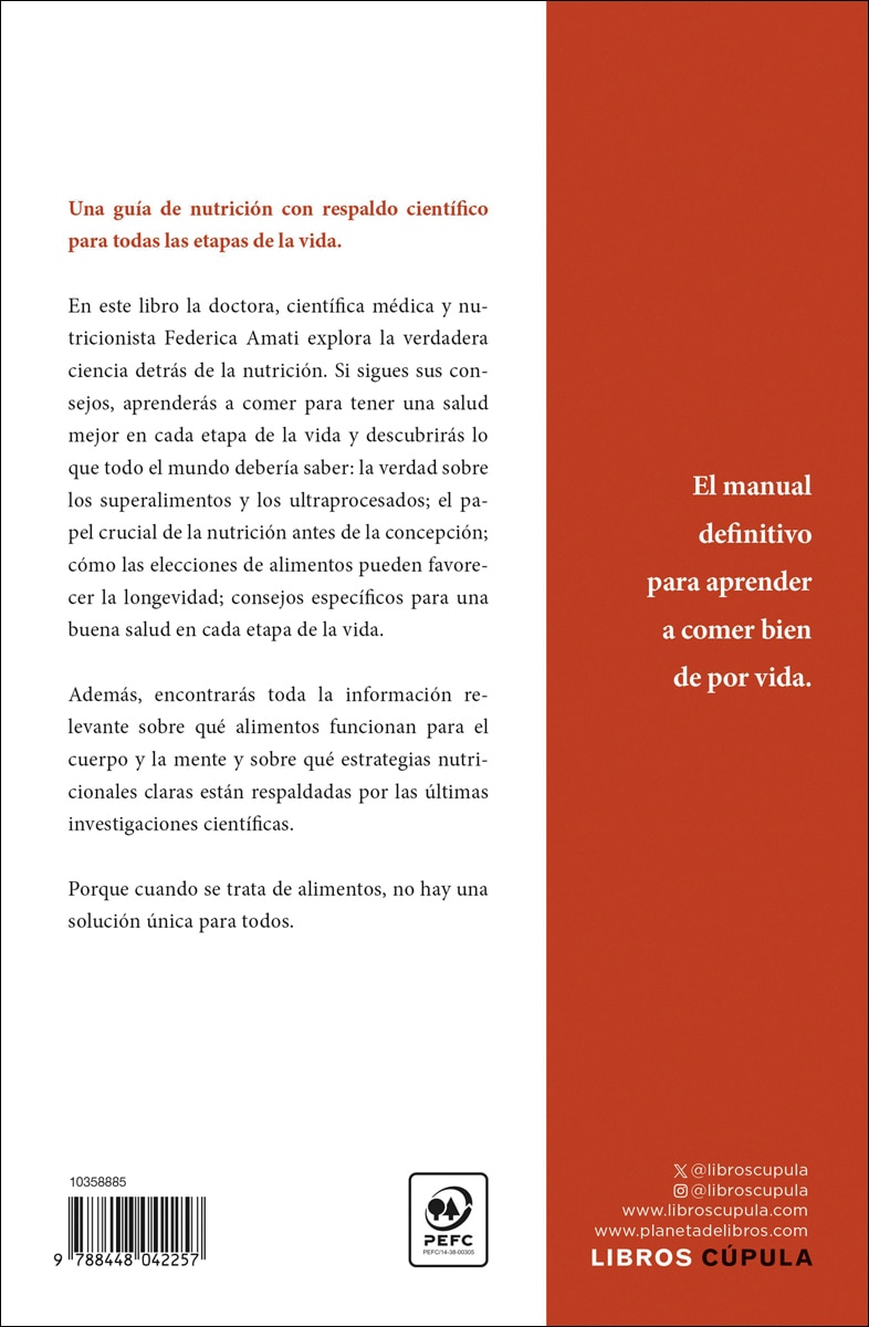 Guía completa de nutrición: Lo que debes comer, cuándo y por qué en cada etapa de tu vida  (Tapa blanda con solapas) 2