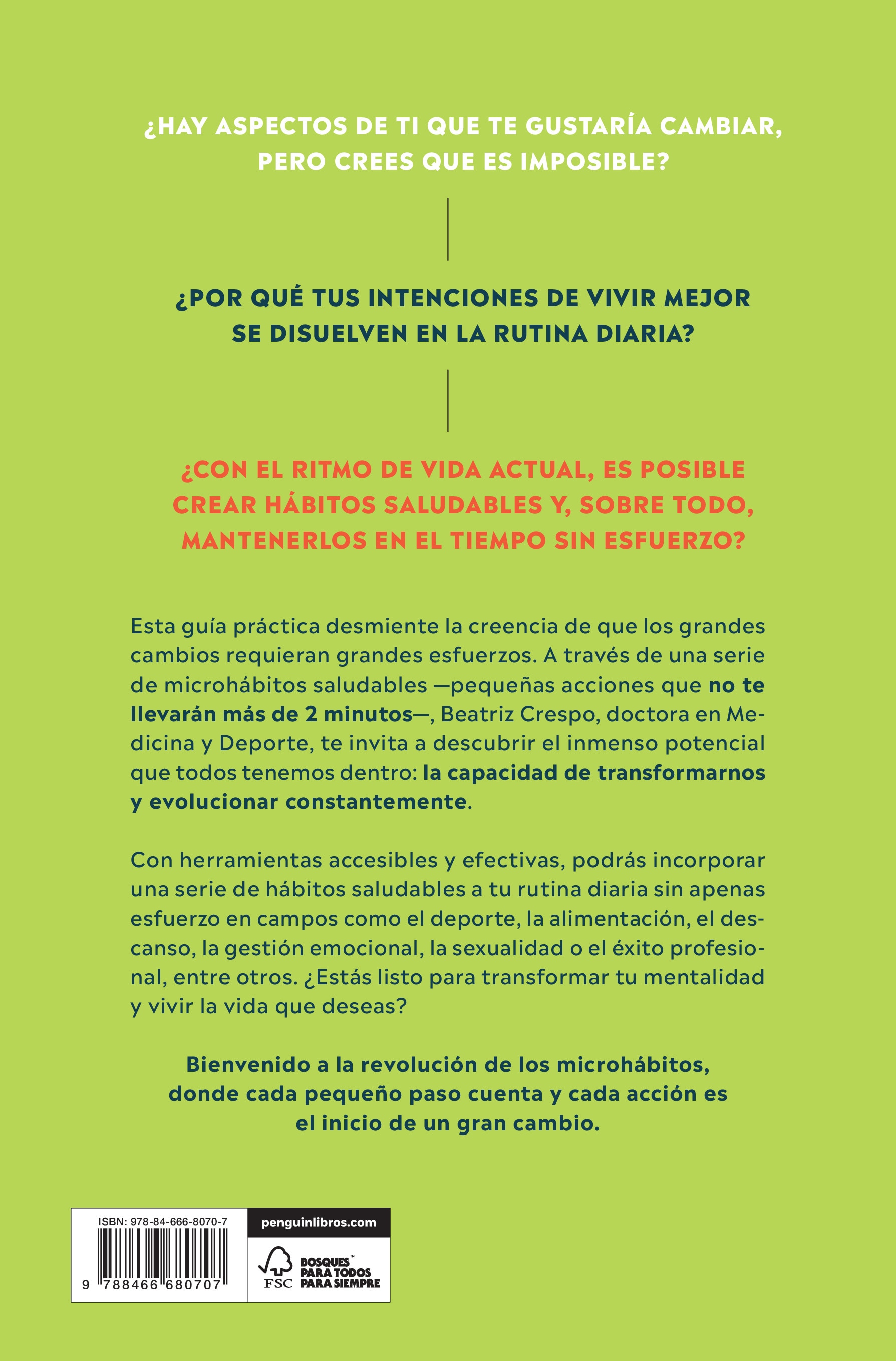 Microhábitos saludables: Pequeñas acciones para grandes cambios. Transforma tu vida en menos de 2 minutos (Capa mole) 2