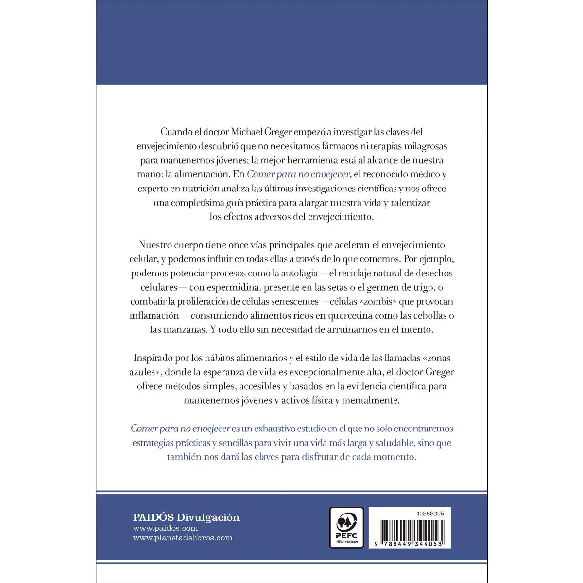 Comer para no envejecer: El método científico para mejorar tu salud cada día (Capa mole com abas) 2