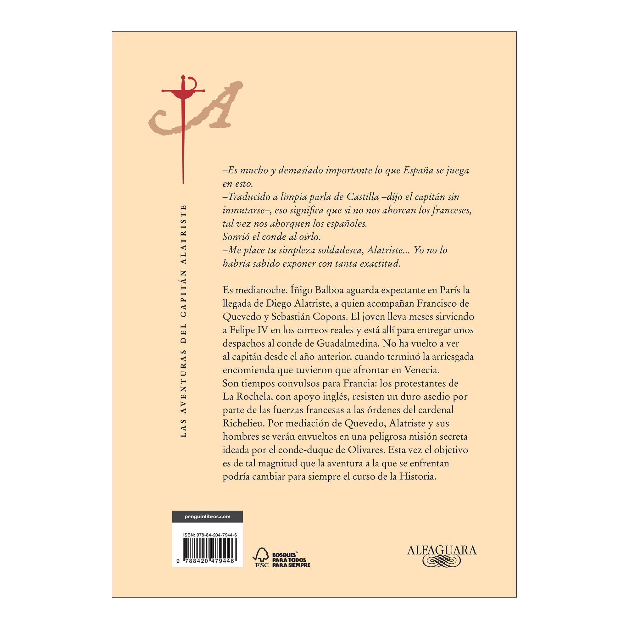 Misión en París (Las aventuras del capitán Alatriste 8) (Capa mole) 4