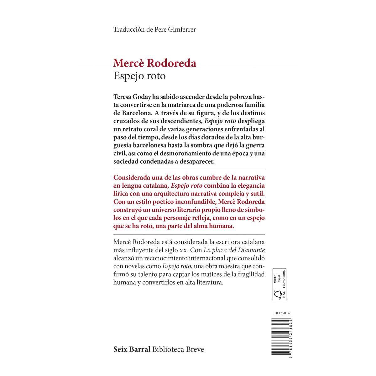 Espejo roto: Prólogo de Rosa Montero (Capa mole com abas) 2