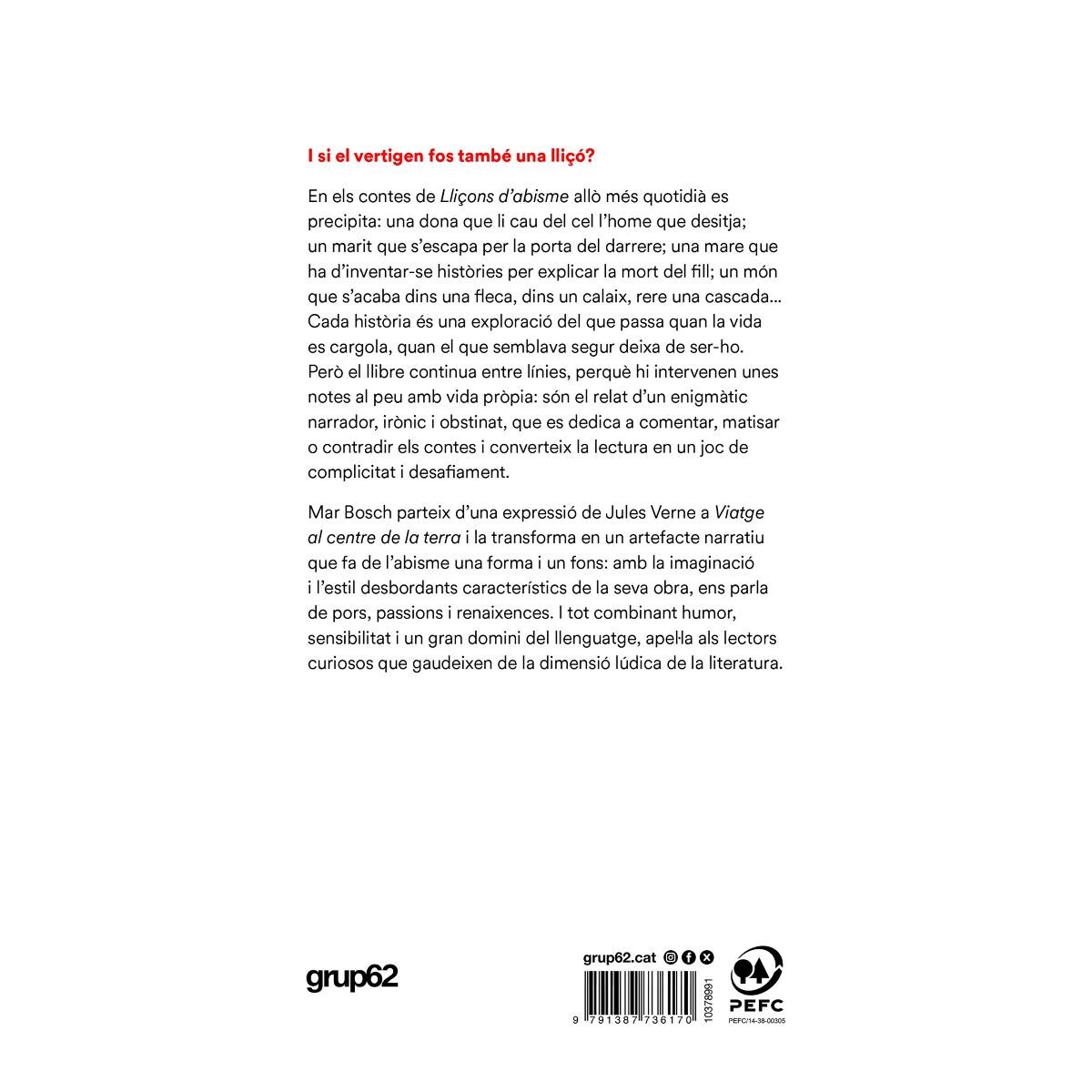 Lliçons d'abisme (Capa mole com abas) 2