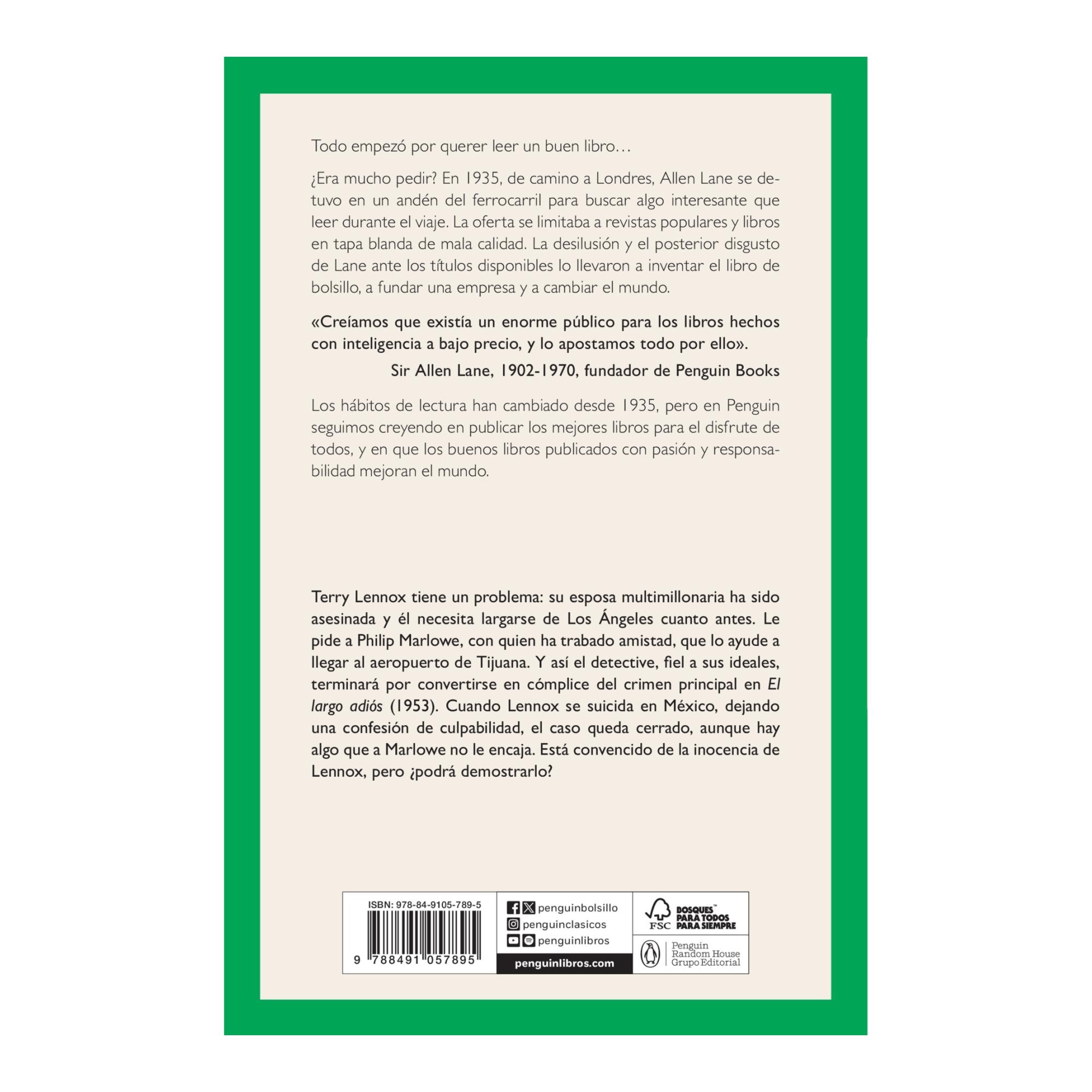 El largo adiós (Philip Marlowe 6): Ediciones icónicas (Bolso) 2