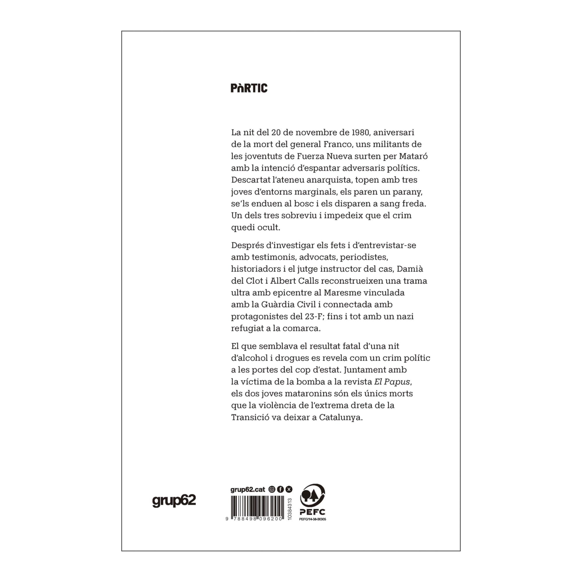 Dos morts i mig. Un crim ultra al Maresme (Capa mole com abas) 2
