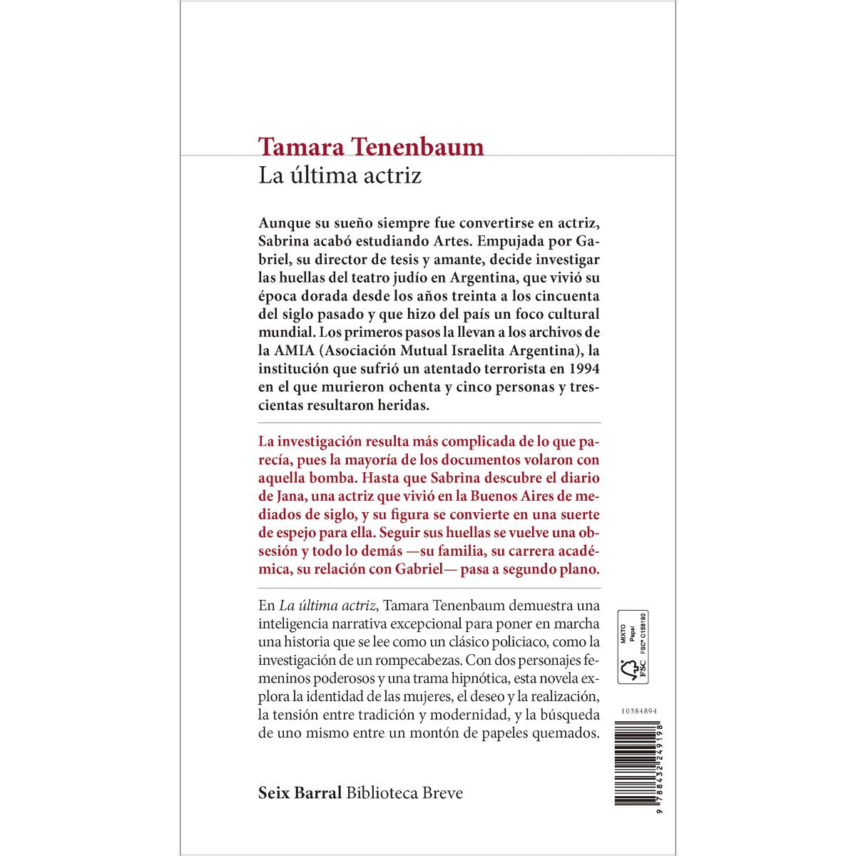 La última actriz (Capa mole com abas) 2